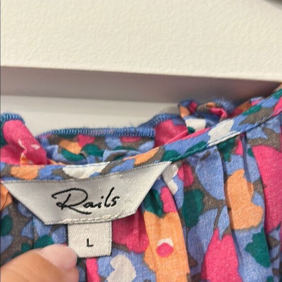 Rails Floral Print Long Dress, Size Large - Picture 6 of 9